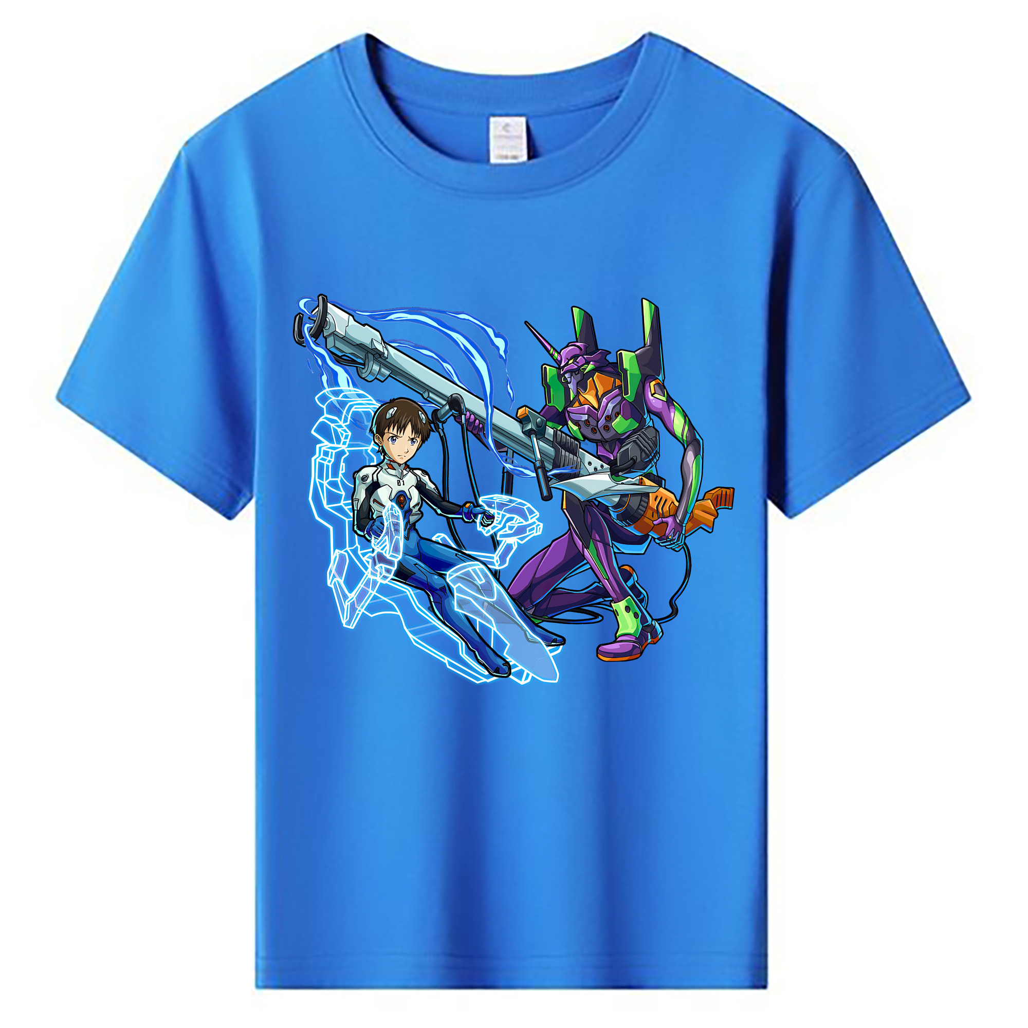 （画像用） EVA 新世紀エヴァンゲリオン 綿100％キッズTシャツ（フロントプリント）